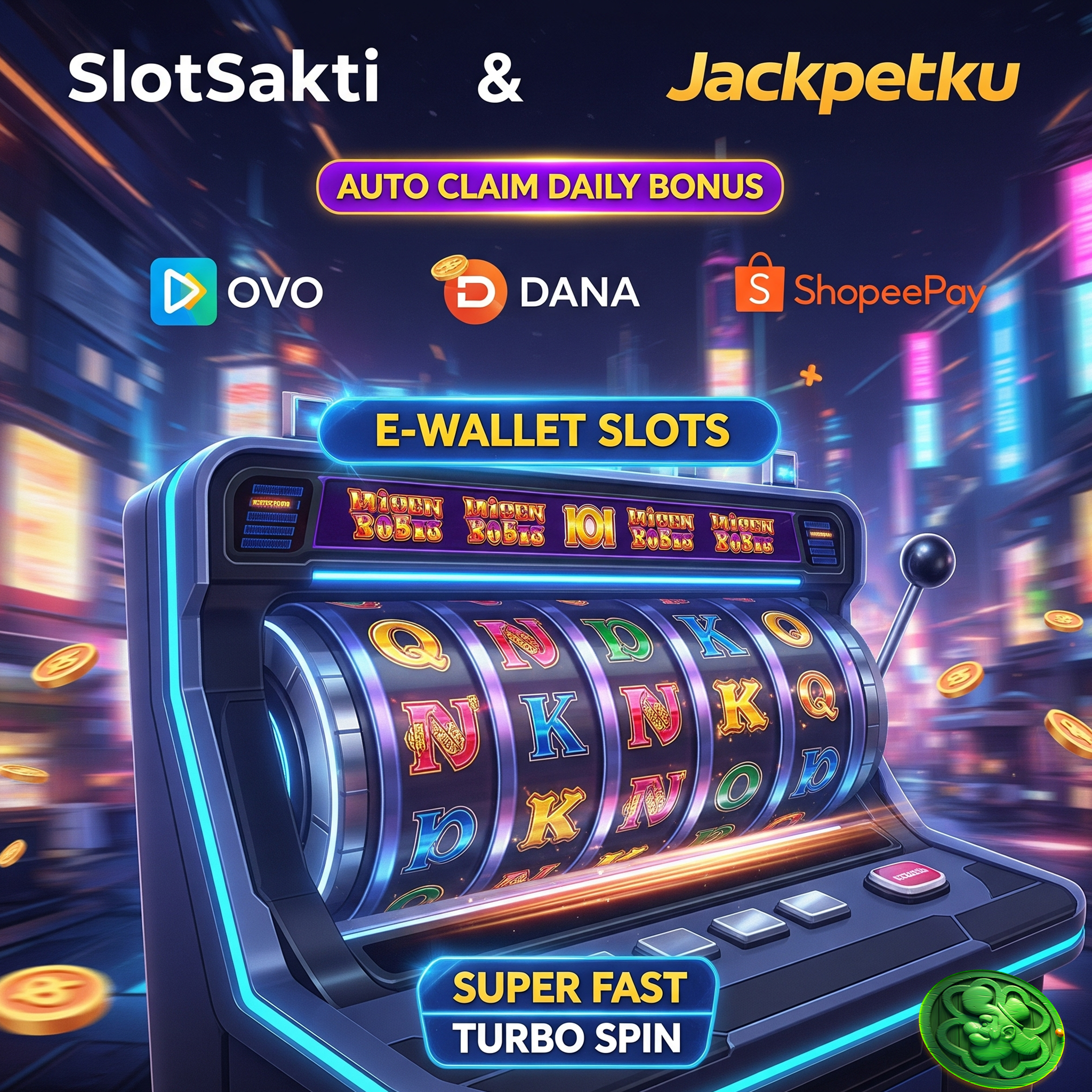 SlotSakti & Jackpotku: Spin Turbo & Auto Claim Bonus Tiap Hari